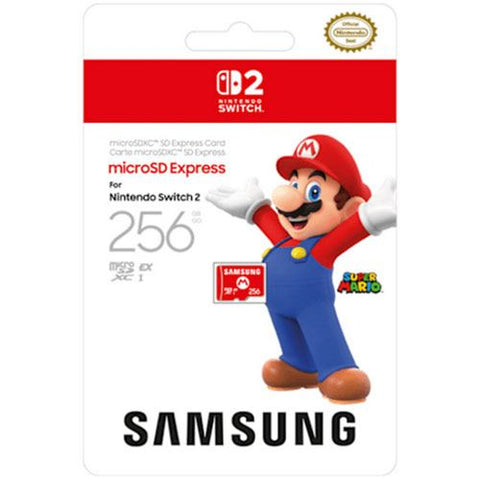 Cartão microSD Express Samsung - 256GB - Nintendo Switch 2