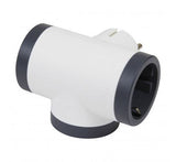 Ficha Tripla Lateral Legrand 2P+T Branco / Cinza