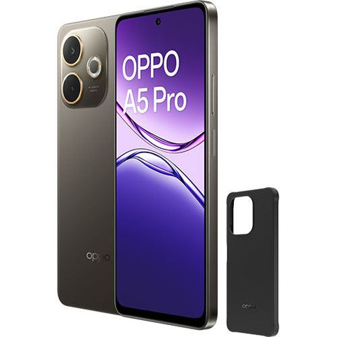 Pack Oppo A5 Pro 4G - 256GB - Preto Chocolate + Capa