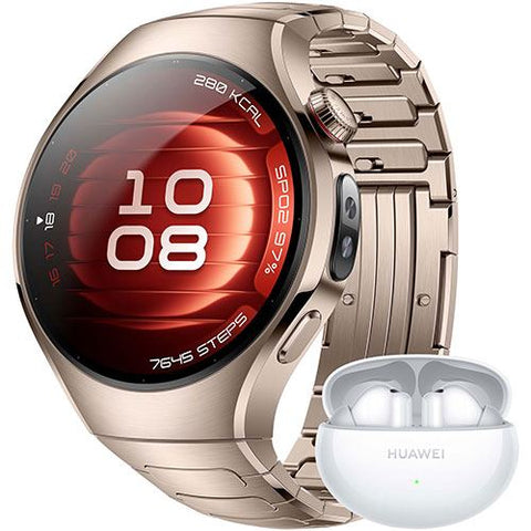 Bundle Huawei Watch 5 42mm - Titanium Rose + Freebuds 6i