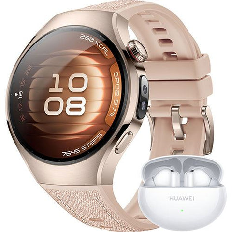 Bundle Huawei Watch 5 42mm - Titanium Beige + Freebuds 6i