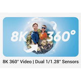 Action Cam 360º Insta360 X5 - Standard Bundle - Preto