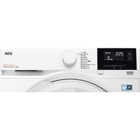 Máquina Secar Roupa AEG TR818A20B | 8Kg | Bomba de Calor | C | Branco