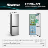 Frigorífico Combinado Hisense RB372N4ACE | 178,5x59,5x59 cm | 292 L | E | Look Inox