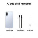 Samsung Galaxy S25 Edge - 512GB - Azul Gelo Titânio