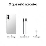 Samsung Galaxy S25 Edge - 512GB - Prateado Titânio