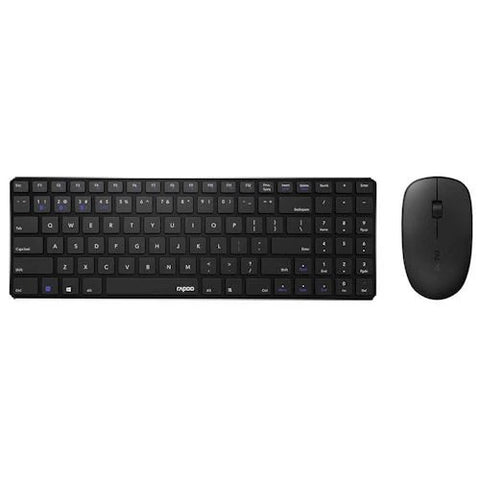 Pack Media Markt Rato + Teclado Rapoo 9300M + Mochila Hama 16.2'' - Preto